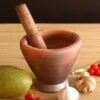 Thai Mortar with Wooden Pestle